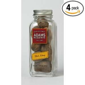 Adams Extracts Whole Nutmeg, 1.34 Ounce Glass Jars (Pack of 4)  