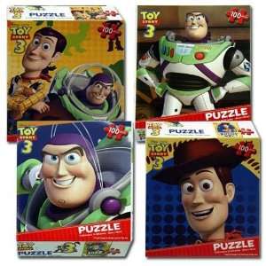    Toy Story 3 100 Pc Puzzle In Box 4 Asstd Case Pack 36 Toys & Games