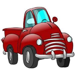  Old Red Truck   Peel and Stick Wall Decal by Wallmonkeys 