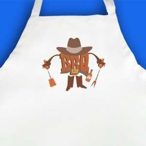 BBQ Cowboy Printed Apron