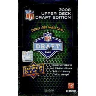  2008 Upper Deck Draft Edition Football Hobby Box Sports 