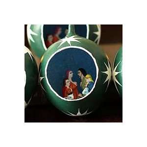 NOVICA Ceramic ornaments, Christmas Star (set of 6 