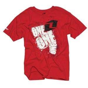  One Industries Newport T Shirt   Small/Red Automotive