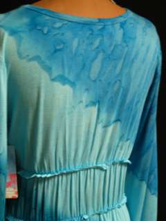Claire Pettibone Goddess Cut Tie Dye Tunic Dress NWT M  