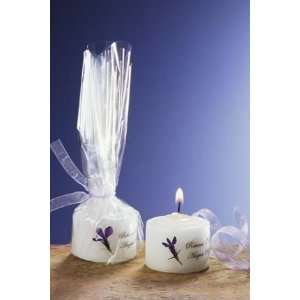  Blue Lobelia Mini Candle Favor