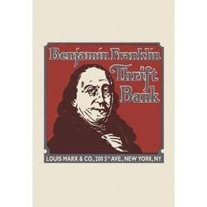  Benjamin Franklin Thrift Bank   12x18 Framed Print in 