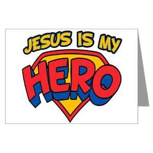  Greeting Cards (20 Pack) Jesus Is My Hero 