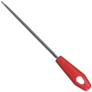 Nicholson Triangular Double Extra Slim Taper Hand File With Red Handle 