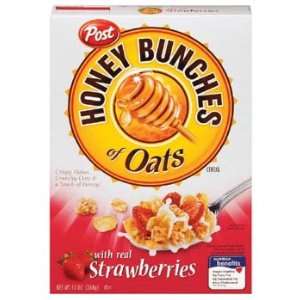 Post Honey Bunches Of Oats With Real Strawberries Cereal 13 oz (Pack 