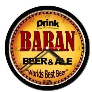  BARAN beer and ale cerveza wall clock 