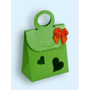  Stylish Lime Favor Boxes   Set of 24 