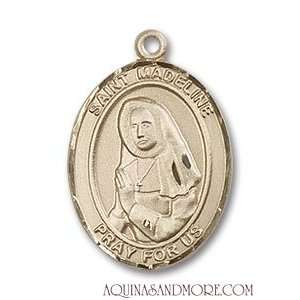  St. Madeline Sophie Barat Medium 14kt Gold Medal Jewelry