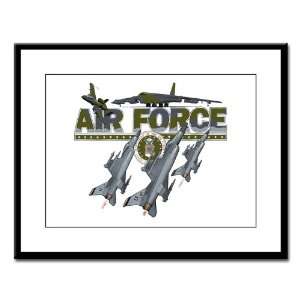  Large Framed Print US Air Force with Planes and Fighter 