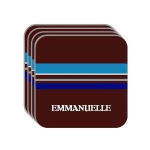  Personal Name Gift   EMMANUELLE Set of 4 Mini Mousepad 