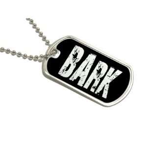  Bark   Military Dog Tag Keychain Automotive