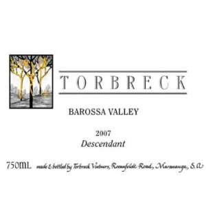  2007 Torbreck Descendant Barossa Valley Shiraz 750ml 