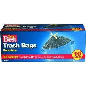  Trash Bag, 33GAL/10CT TRASH BAGS