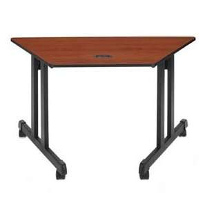  Trapezoid Table   48L X 24W Cherry