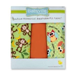  Babyville Boutique PUL Fabric Package Monkey By The 