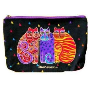  Laurel Burch Feline Friends Canvas Cosmetic Bag Black By 