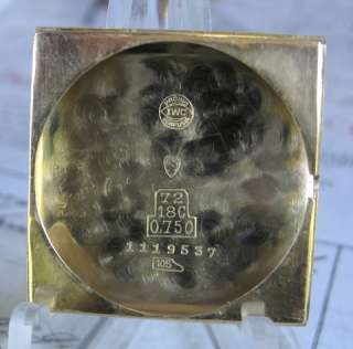 Mens 1960s IWC Schaffhausen 18K SOLID GOLD Original Vintage 17j Swiss 