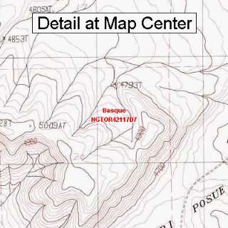  USGS Topographic Quadrangle Map   Basque, Oregon (Folded 