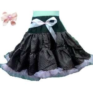   Pettiskirt TuTu Skirt fits girls size 5 7 and Hair Bow Toys & Games