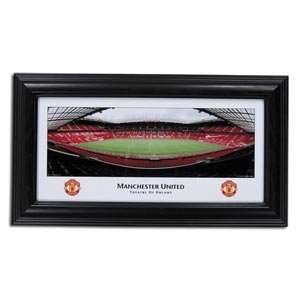  Old Trafford empty 12 x 7 Framed Panoramic Sports 