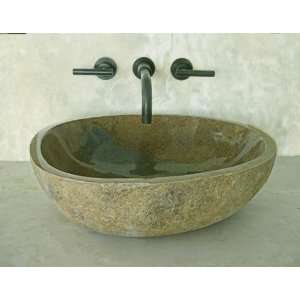  LUXExclusive Stone Bathroom Vanity Sink LX RIVENROCKSMALL 