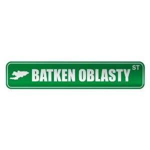   BATKEN OBLASTY ST  STREET SIGN CITY KYRGYZSTAN