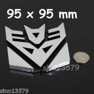 95*95mm Transformers Decepticon 3D Car Decal Sticker  