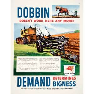   Horse Tractor Plow Field Farm   Original Print Ad