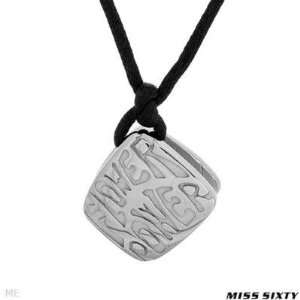  MISS SIXTY STAINLESS STEEL FLOWER POWER NECKLACE 