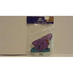  Hallmark Party Express Purple Shark Candle Everything 