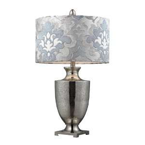  Table Lamp Antique Mercury Glass With Polished Chrome W 