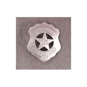   Western Silver Badge   Deluxe US Marshal Tombstone 