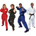 Traditional All Black Kung Fu Uniform Gi Sizes 00 to 8  