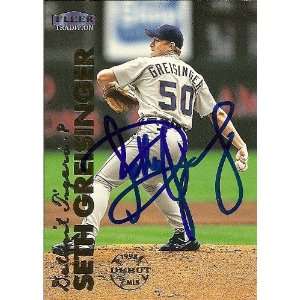   Greisinger Signed Detroit Tigers 1999 Fleer Card