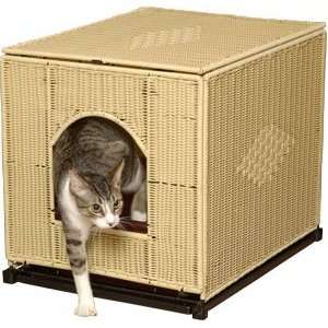  Wicker Litter Box Cover   Large/Natural