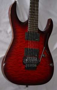 Ibanez RGA 72 TQM E Archtop Electric Guitar Red Flame Top, EMG 81, 85 