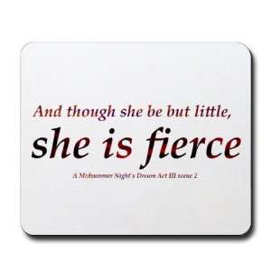 Fierce Quotes Mousepad by  