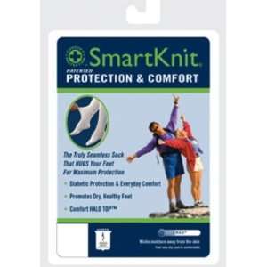  Smart Knit Seamless Diabetic Crew Sock   Black Health 