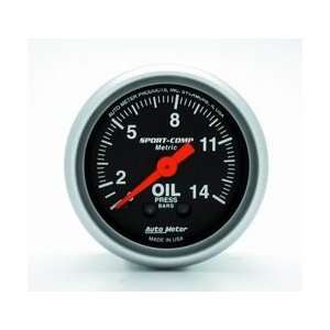 Auto Meter Sport Comp Analog Gauges Gauge, Sport Comp, Oil Pressure, 0 