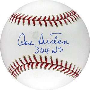   Autographed Baseball with 324 Wins Inscription