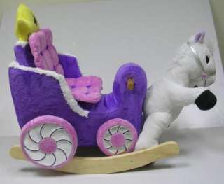 New Princess Carriage Rocker Musical Rocking Horse  