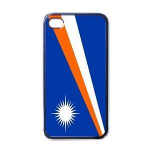  Marshall Islands Flag Black Iphone 4   Iphone 4s Case