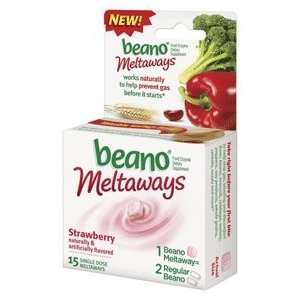  Beano Meltaways Strawberry   1 Pack Health & Personal 
