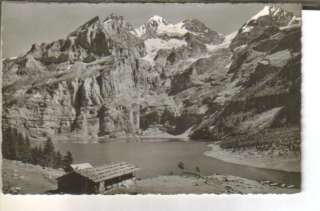 Kandersteg Oeschinensee Blumlisalp photo postcard  