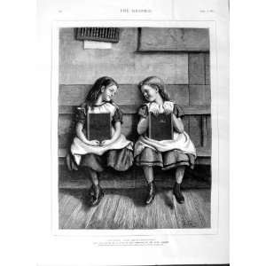  1875 ROYAL ACADEMY ART LITTLE GIRLS SCHOOL CHILDREN