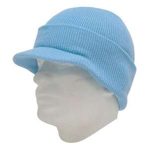    SKY BLUE VISOR BEANIE JEEP CAP CAPS HAT HATS 